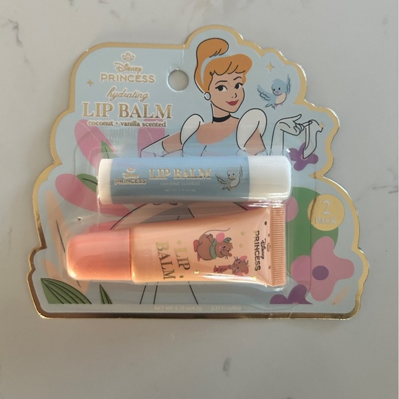 Disney Princess Cinderella Lip Balm Set – Coconut & Vanilla | NWT - Picture 3 of 4